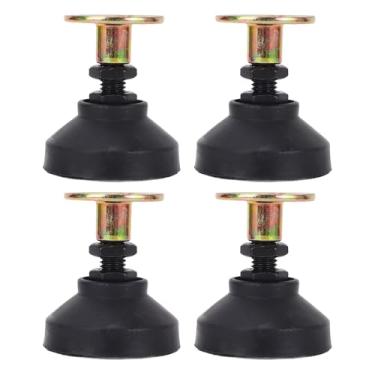 Imagem de Jiawu Conjunto de Elevadores de Móveis Antiderrapantes Ajustáveis ​​para Carga Pesada de 400 Kg - Reduz o Ruído e Pernas Niveladoras para Mesa, Cadeira, Prateleira - Material de Nylon e Liga de Aço