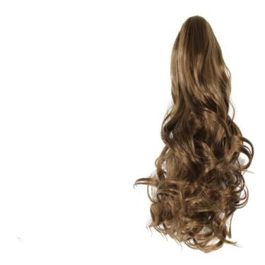 Imagem de Extensões de cabelo humano real para mulheres, extensões de cabelo encaracolado amarelo com clipe macio em extensões de cabelo humano