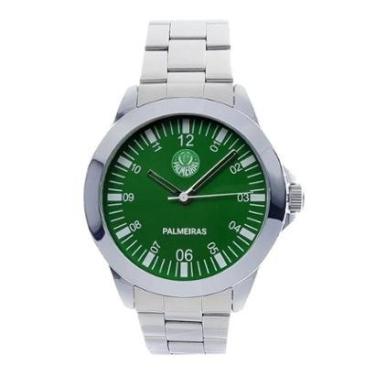 Imagem de Relógio Palmeiras Casual Aço Masculino SEP23-003-3-Masculino