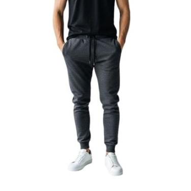 Imagem de Calça de Moletom Masculina Jogger Chumbo Básica Forrado Felpudo Flanelado com Bolso-Masculino