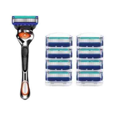 Imagem de Navalha Manual Vintage De Aço Inoxidável De 5 Camadas Com Dupla Lâmina