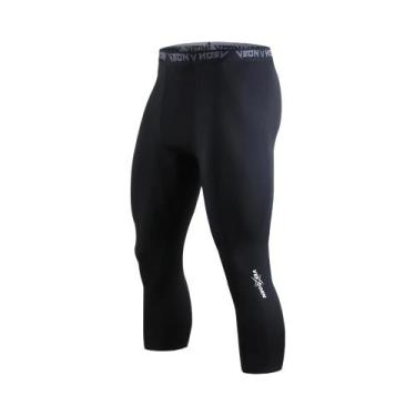 Imagem de Leggings De Compressão Masculinas Cool Dry Para Corrida, Shorts De Tre