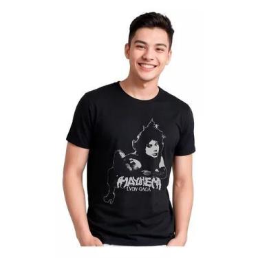 Imagem de Camiseta Masculina Unissex Lady Gaga Mayhem - Dinka, M, Preto