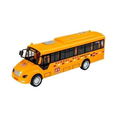 Imagem de Brinquedo Educativo Infantil Ônibus Escolar De Inércia 1:30 Com Som, L