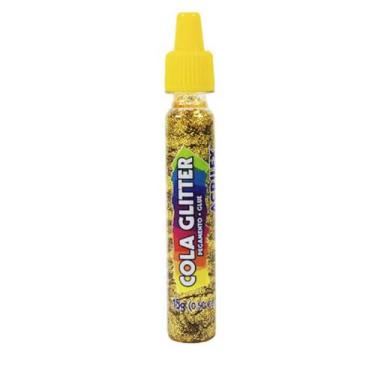 Imagem de Cola com Glitter 15g Acrilex Abelhinha, Dourado