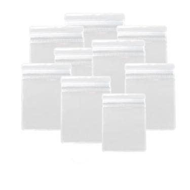 Imagem de YDJIANCAI 200 peças de sacos de joias de PVC antimanchas, bolsa de plástico com zíper autovedante, pequena bolsa selada, embalagem ou armazenamento resselável, arranjo de joias, brincos e anéis