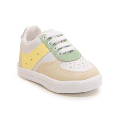 Imagem de Tênis Bebê Casual Sapatinho Infantil Outono Inverno Forrado Macio e Le