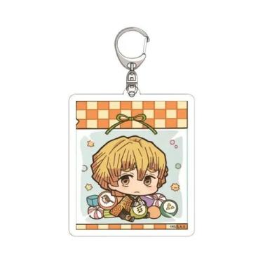 Imagem de Chaveiro Acrílico De Anime Demon Slayer Tanjiro Nezuko Zenitsu Decoraç