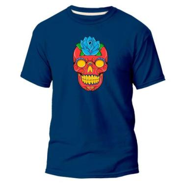 Imagem de  Camiseta Algodão Premium Estampa Digital Caveira Mexicana - Pavesi, A