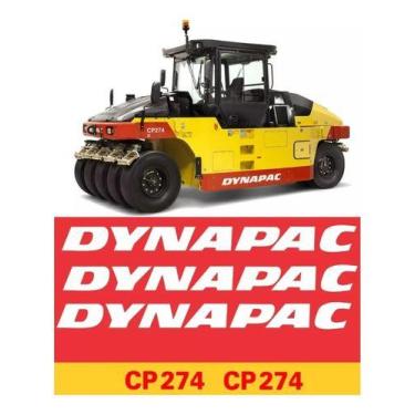 Imagem de Kit Adesivos - Dynapac Cp-274 Para Rolo Compactador - ORAJET