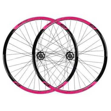 Imagem de Par de Roda Aro 29 Vzan Vnine Aero Cubo de Rosca Rolamentado Preto Ros