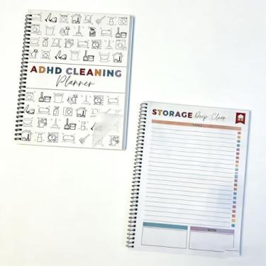 Imagem de Caderno de limpeza premium - planejador reutilizável para casa e escritório, capa à prova d'água e papel durável | Rastreie tarefas sem esforço e fique arrumado o ano todo sem data, planejador de
