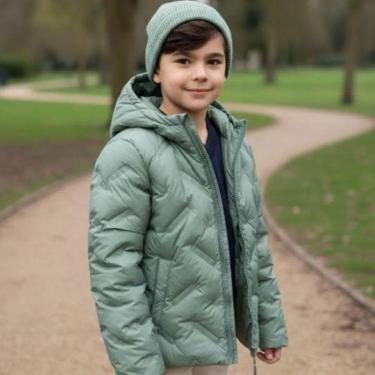 Imagem de Jaqueta Menino Puffer Com Capuz Em Tafetá Carinhoso-Masculino