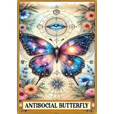 Imagem de WUDWL Kits de arte de tarô de diamante para adultos, kits de pintura de diamante modernos DIY 5D pontos de diamante artesanato com ferramentas, artesanato completo redondo de primavera para decoração