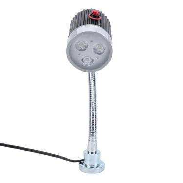 Imagem de Eujgoov Luz de Trabalho LED de 5 W Com Base Magnética Forte de Pescoço de Ganso Flexível de 19,7 pol. (50 cm) 1500lm 6500K IP65 Iluminação para Oficina de Bancada de Torno Reparo de (plugue da ue)