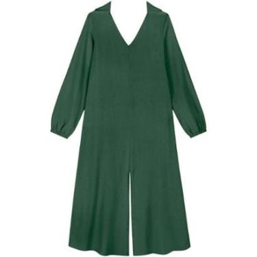 Imagem de Vestido Midi Chá Em Linho E Viscose Com Faixa Ajustável-Feminino