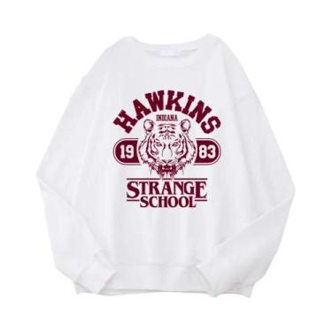 Imagem de Moletom Casual Feminino Estilo Streetwear Com Estampa Indiana 1983, Ho