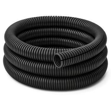 Imagem de Electriduct Tubo de tear de polietileno ondulado flexível conduíte flexível - 1,9 cm tamanho nominal - 6 m - preto