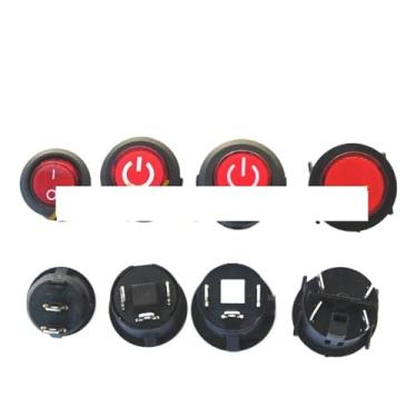 Imagem de 23 mm, 26 mm, 28 mm, botão de alimentação, interruptor de partida, controle remoto, carro de brinquedo, motocicleta, triciclo para criança ligado e desligado (2 pinos, 23 mm, 1 peça)