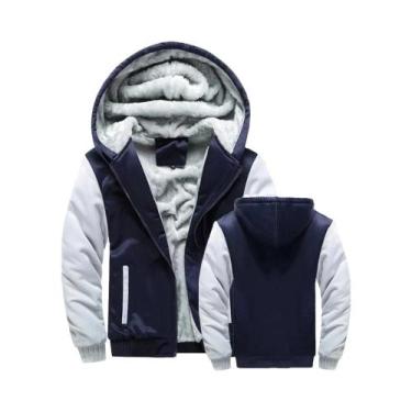 Imagem de Jaqueta De Inverno Masculina Quente E Espessa Com Capuz E Zíper, Roupa