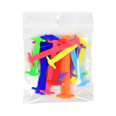 Imagem de Cadarços Elásticos De Silicone Unissex 16 Peças Sem Amarração Para Tod