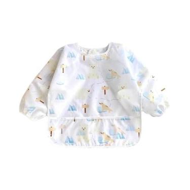 Imagem de Babadores Impermeáveis Para Bebês E Crianças Com Mangas Longas, Aventa