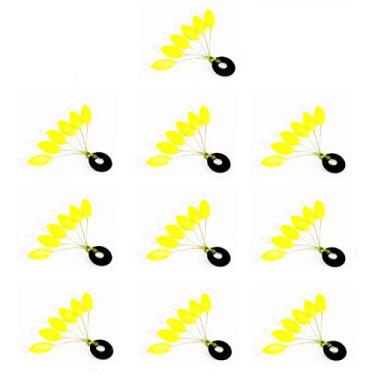 Imagem de 10 peças de Flutuador Pesca Feijão Espacial Oval Parada Linha Boias Espuma Macia Leve Baixa Água Flexível Acessórios Equipamento para Rios Lagos Oceano Reservatórios Lagoas Pescadores