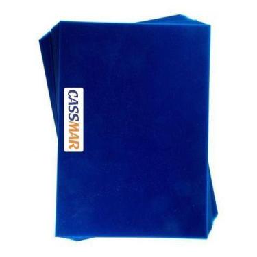 Imagem de Capa Para Encadernação A4 Azul Royal Line Pp 0,30 100un - Cassmar