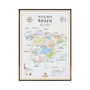 Imagem de Mapa De Vinhos De Bordéus, Espanha, Itália, Pintura Em Tela, Pôster De