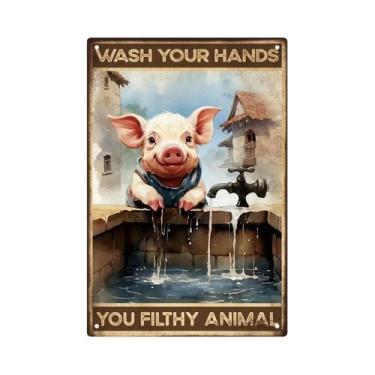 Imagem de Placa De Metal Vintage De Advertência, Pôster De Arte Em Ferro Para Ca