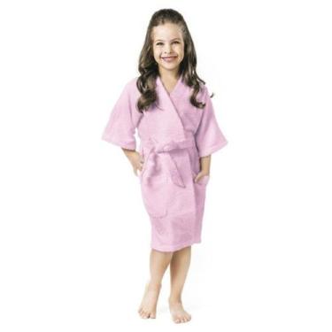 Imagem de Roupão Infantil Menina Menino Felpudo Quimono Confetti Lepper