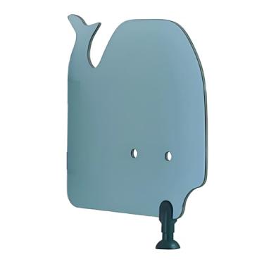 Imagem de Divisória de mictório de jardim de infância azul - defletor de mictório infantil, divisor de desenho animado para escolas e shoppings, divisória de vaso sanitário montada no chão, 60 x 70 cm, 2 peças