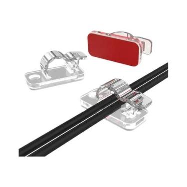 Imagem de Clipes De Cabo Autoadesivos 10-50 Peças Organizador De Fios Para Mesa,