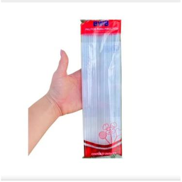 Imagem de Palito de Pirulito n 28 Cristal c/ 50 - Pandu Molde