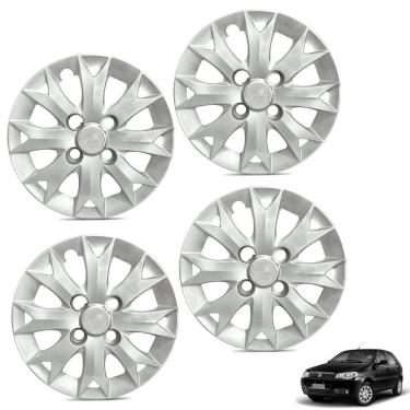 Imagem de Jogo De Calota Palio Fire 2014 Aro 13 Cubo Baixo Prata