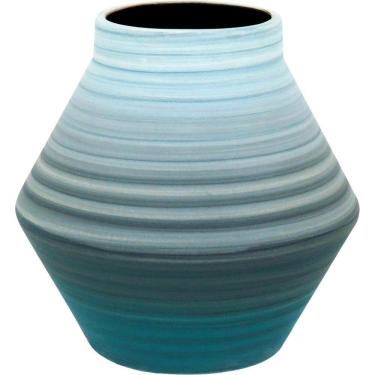 Imagem de Vaso 16X16X16Cm Cerâmica Azul