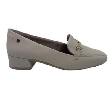 Imagem de Sapato Campasí Casual Salto Baixo com Aloe Vera Bege 9838 - Bege 42-Feminino