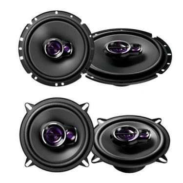 Imagem de Kit Alto Falantes Pioneer Triaxial 5 6Pol 4Ohms 50WRms TS1760BR TS1360