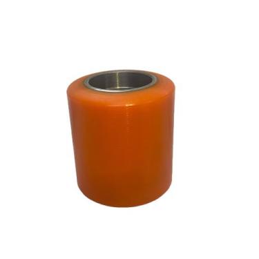 Imagem de Roda de Ferro com Poliuretano de Carga Simples 80mm x 90mm para Rolame