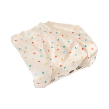 Imagem de Manta De Algodão Muslin Para Bebês, Macia E Respirável, Com Estampa De