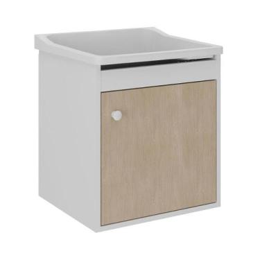 Imagem de Tanque De Lavanderia 22 Lts + Gabinete Mdf Suspenso + Sifão - BELLI MÓ