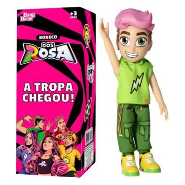 Imagem de Boneco Void Dos Rosa Personagem Infantil Youtuber Articulado Brinde - 