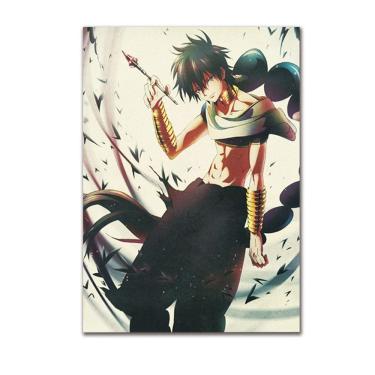 Imagem de Pintura em pôster Magi Anime Judar Vintage Wall Art 51,5x36cm