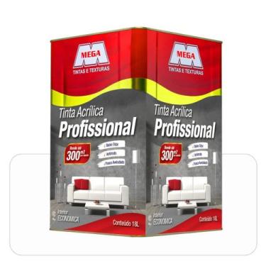 Imagem de Tinta Mega Profissional Branca 18L Fosco Econômica