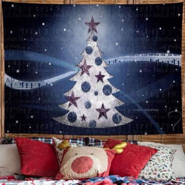 Imagem de Microtecido de parede de árvore de Natal para tapeçaria 200x150cm - yi