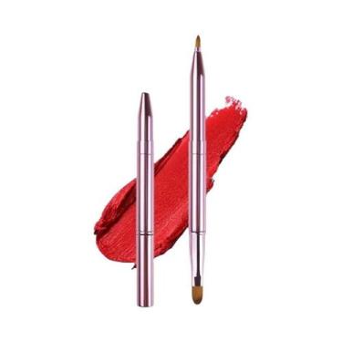 Imagem de Pincel De Batom Retrátil De Ponta Dupla Feminino, Aplicador Profission