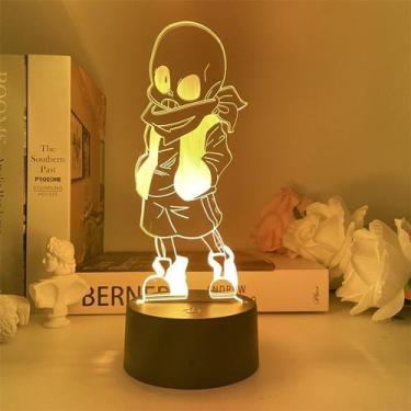 Imagem de Luz noturna Undertales Toriels 3D LED que muda de cor para crianças - 