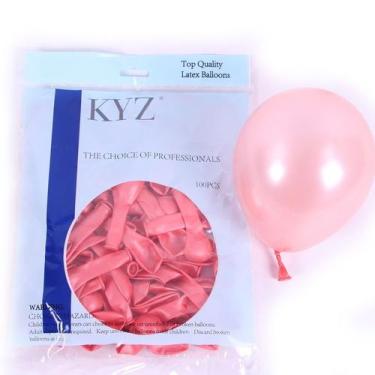 Imagem de Balões de látex, 100 unidades, 30 cm, rosa para festas e casamentos - 