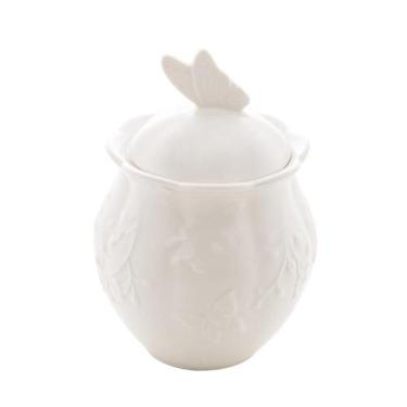 Imagem de Açucareiro de Porcelana New Bone Butterfly Flower 370ml - Lyor