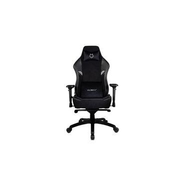 Imagem de Cadeira Gamer Husky Saucer, Até 150Kg, Almofadas, Reclinável 135º, Braço 4D, Tecido, Preta - HCG800PTT